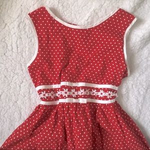 Red daisy sundress
